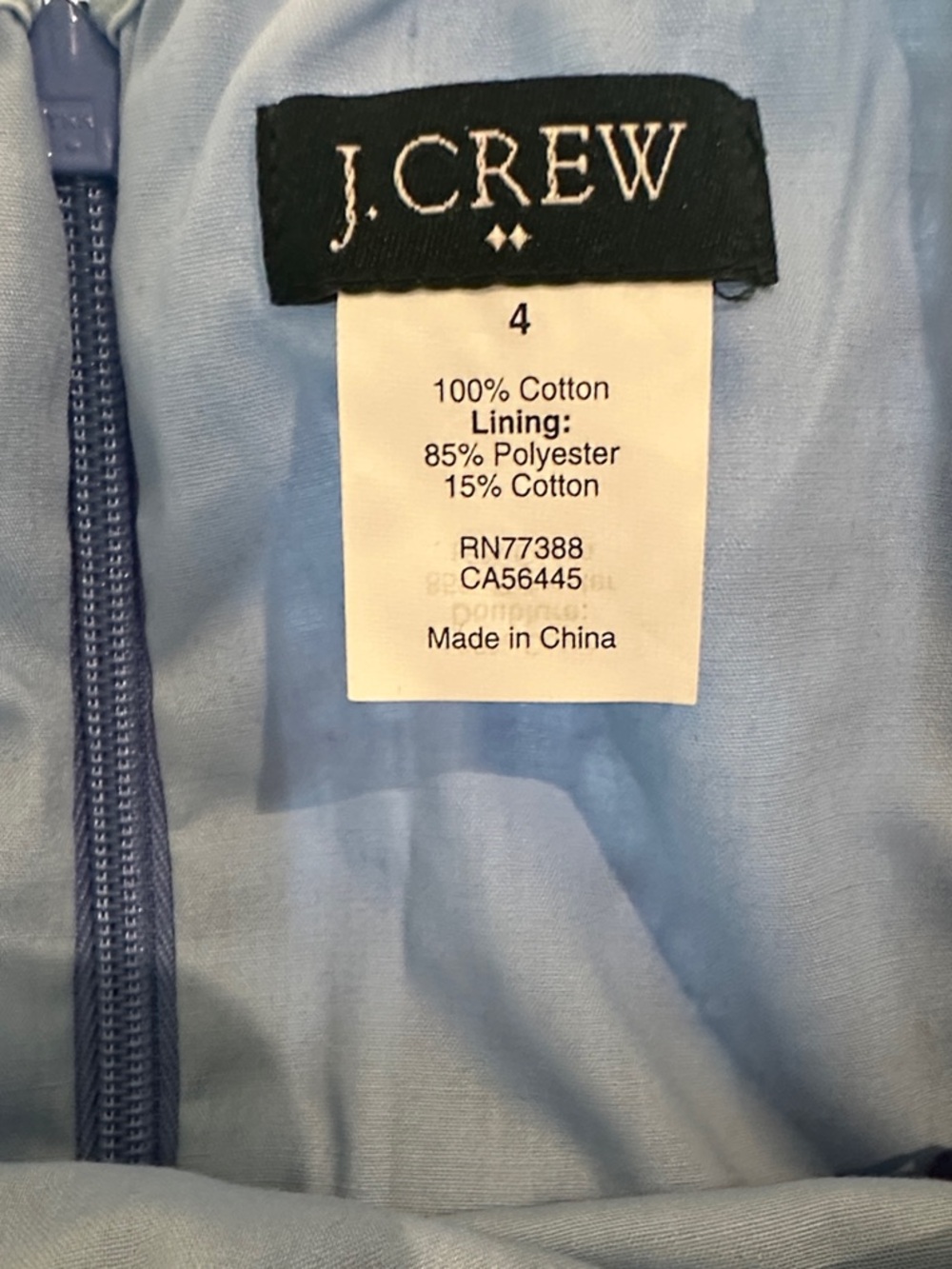J. Crew Light Blue Strapless Fit-and-Flare Dress - Picture 2 of 4